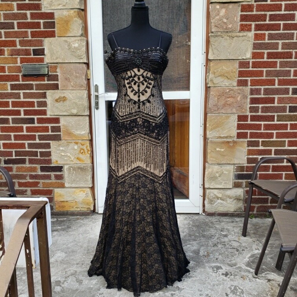 Hand Beaded Gown